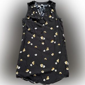 ❤️2/$30 Old Navy Black Dress With White And Yellow Flowers